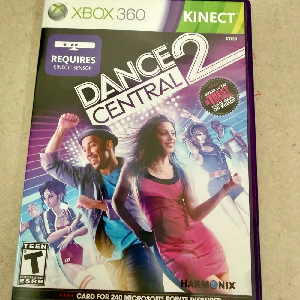 Dance LOT Dance Central 2 & Just Dance 3 Xbox 360 Kinect both WORK